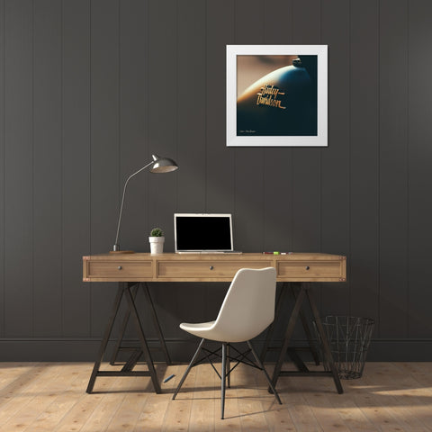 Harley I White Modern Wood Framed Art Print by Seven Trees Design