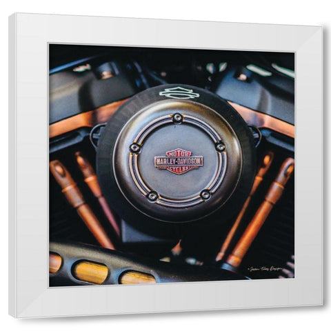 Harley II White Modern Wood Framed Art Print by Seven Trees Design