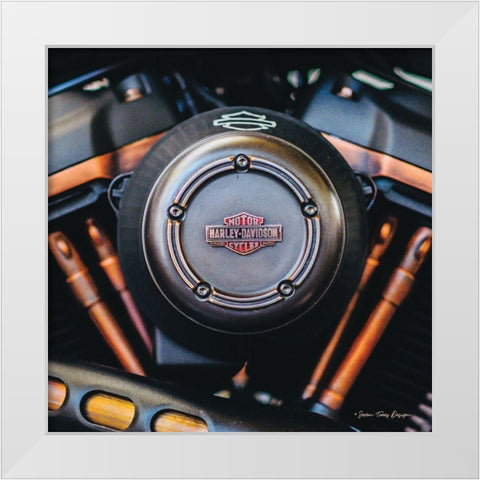 Harley II White Modern Wood Framed Art Print by Seven Trees Design