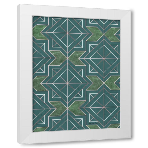 Art Deco I White Modern Wood Framed Art Print by Seven Trees Design