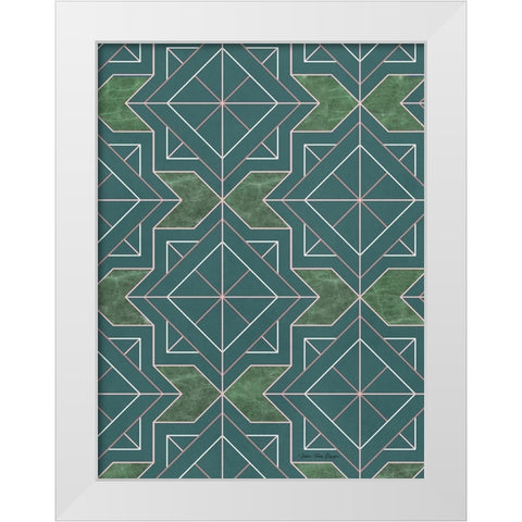 Art Deco I White Modern Wood Framed Art Print by Seven Trees Design