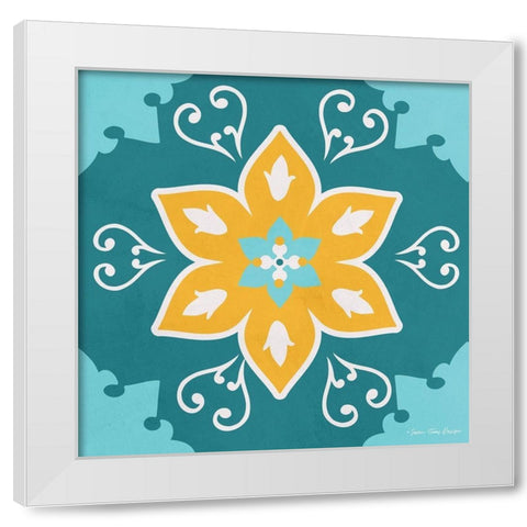 Spanish Ceramic I White Modern Wood Framed Art Print by Seven Trees Design