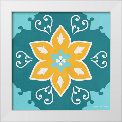 Spanish Ceramic I White Modern Wood Framed Art Print by Seven Trees Design