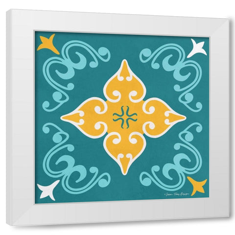 Spanish Ceramic II White Modern Wood Framed Art Print by Seven Trees Design