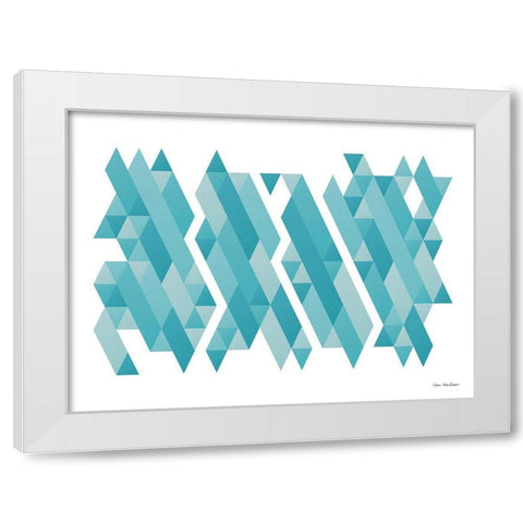 Pieces of Mountains White Modern Wood Framed Art Print by Seven Trees Design