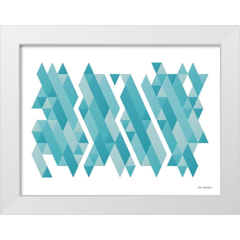 Pieces of Mountains White Modern Wood Framed Art Print by Seven Trees Design