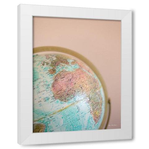 Wanderlust White Modern Wood Framed Art Print by Seven Trees Design