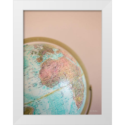 Wanderlust White Modern Wood Framed Art Print by Seven Trees Design