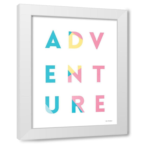 Adventure in Colors       White Modern Wood Framed Art Print by Seven Trees Design