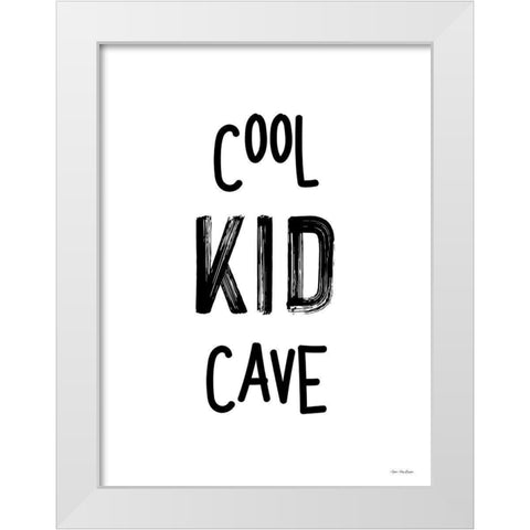 Cool Kid Cave    White Modern Wood Framed Art Print by Seven Trees Design