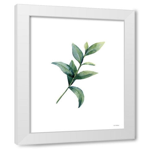 Eucalyptus III White Modern Wood Framed Art Print by Seven Trees Design