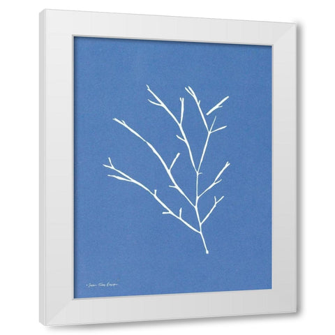 Blue Botanical III    White Modern Wood Framed Art Print by Seven Trees Design