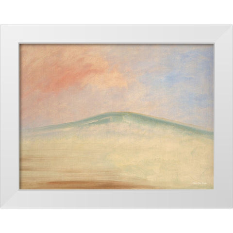 Mountain in the Sky White Modern Wood Framed Art Print by Seven Trees Design