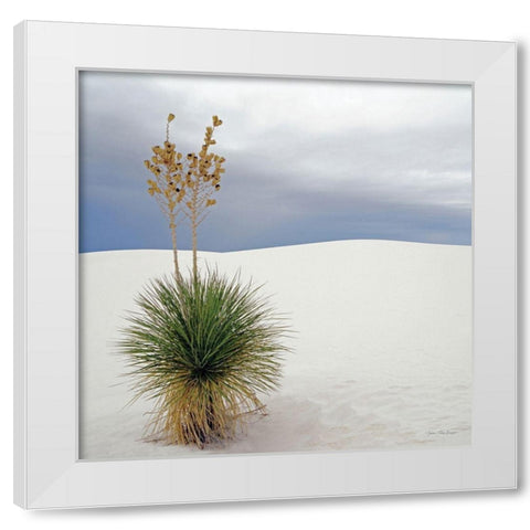 Botanic Dunes White Modern Wood Framed Art Print by Seven Trees Design