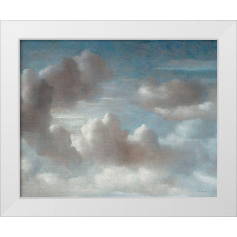 The Clouds White Modern Wood Framed Art Print by Seven Trees Design