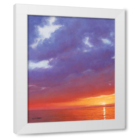 Certain Glow White Modern Wood Framed Art Print by Gagnon, Tim