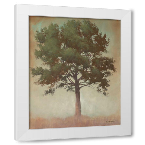 Tonal Tree White Modern Wood Framed Art Print by Gagnon, Tim