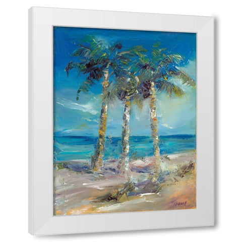 Threes Company   White Modern Wood Framed Art Print by Owen-Cullimore, Tracy