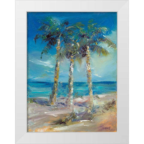 Threes Company   White Modern Wood Framed Art Print by Owen-Cullimore, Tracy