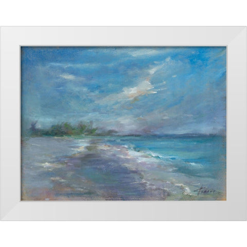 Serenity White Modern Wood Framed Art Print by Owen-Cullimore, Tracy