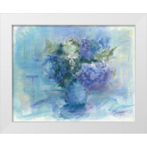 Bouquet White Modern Wood Framed Art Print by Owen-Cullimore, Tracy