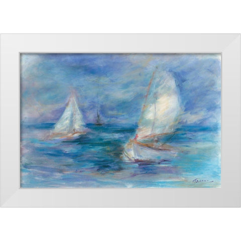 Ghost Ship White Modern Wood Framed Art Print by Owen-Cullimore, Tracy