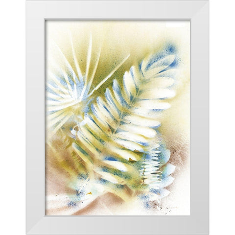 Salad Greens White Modern Wood Framed Art Print by Owen-Cullimore, Tracy