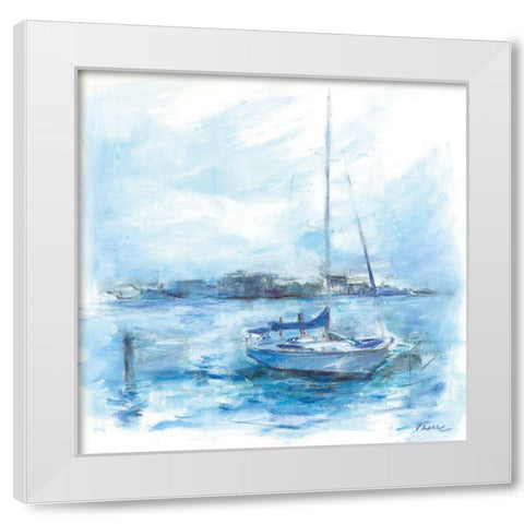 Serenity Sloop White Modern Wood Framed Art Print by Owen-Cullimore, Tracy