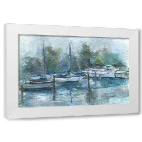 Lagoon White Modern Wood Framed Art Print by Owen-Cullimore, Tracy