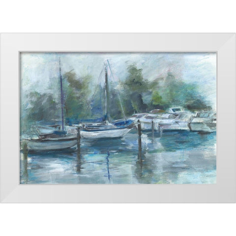 Lagoon White Modern Wood Framed Art Print by Owen-Cullimore, Tracy