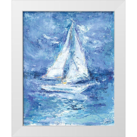 Perfect Sailing Day White Modern Wood Framed Art Print by Owen-Cullimore, Tracy