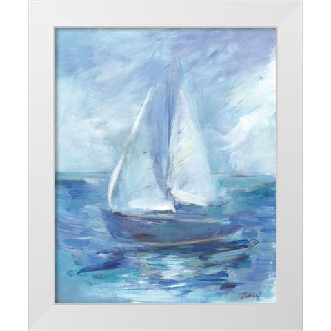 Summer Sails White Modern Wood Framed Art Print by Owen-Cullimore, Tracy