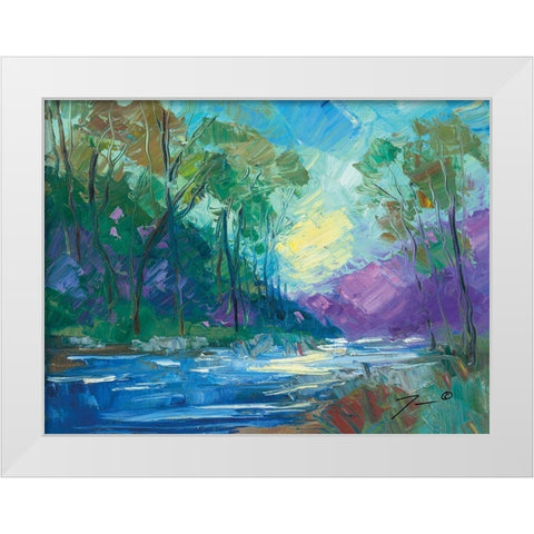 Early Light Impressions White Modern Wood Framed Art Print by Trujillo, Jose