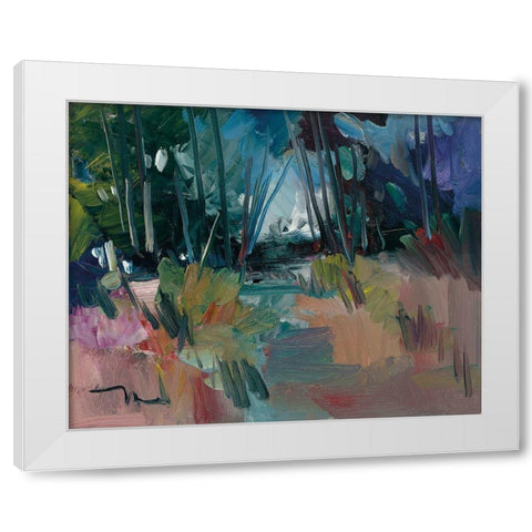 A New Day White Modern Wood Framed Art Print by Trujillo, Jose