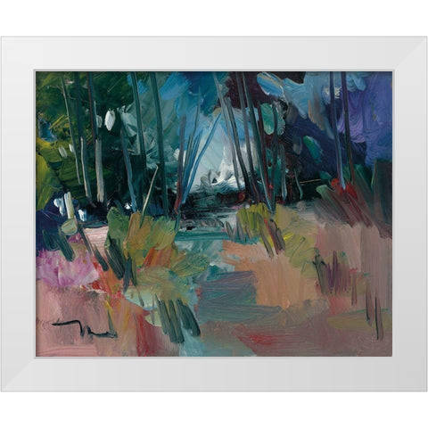 A New Day White Modern Wood Framed Art Print by Trujillo, Jose