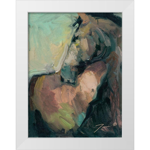 Majestic White Modern Wood Framed Art Print by Trujillo, Jose