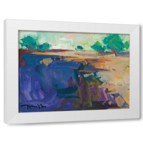 Abstract Landscape White Modern Wood Framed Art Print by Trujillo, Jose