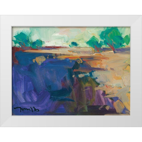 Abstract Landscape White Modern Wood Framed Art Print by Trujillo, Jose