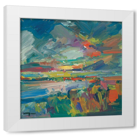 American Marshland White Modern Wood Framed Art Print by Trujillo, Jose