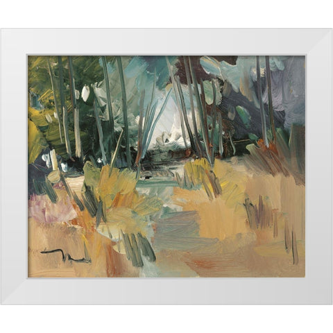 A New Day    White Modern Wood Framed Art Print by Trujillo, Jose