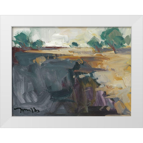 Abstract Landscape     White Modern Wood Framed Art Print by Trujillo, Jose