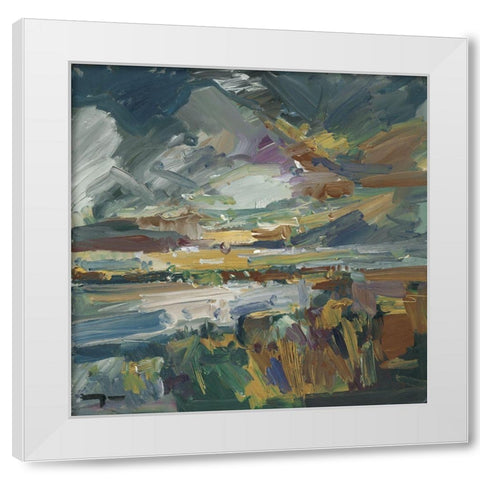 American Marshland     White Modern Wood Framed Art Print by Trujillo, Jose