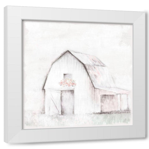 Pastel Barn White Modern Wood Framed Art Print by White Ladder