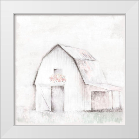 Pastel Barn White Modern Wood Framed Art Print by White Ladder