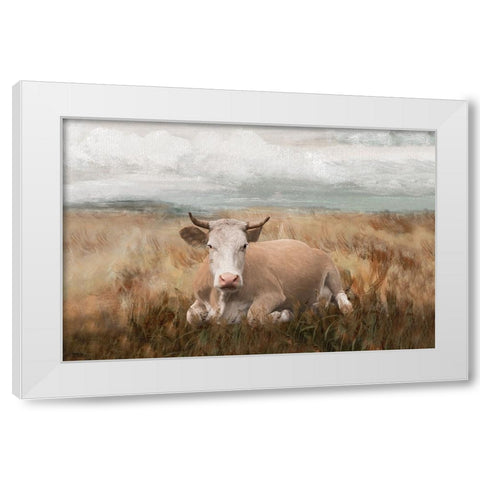 A Time to Rest White Modern Wood Framed Art Print by White Ladder