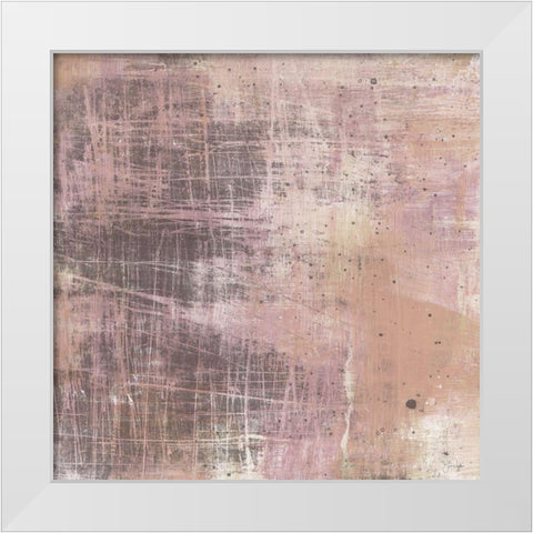 Getting Closer to Peace White Modern Wood Framed Art Print by Yass Naffas Designs