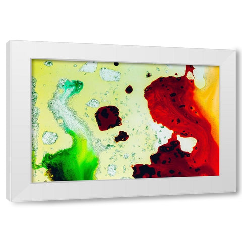 Color abstract White Modern Wood Framed Art Print by Muench, Zandria