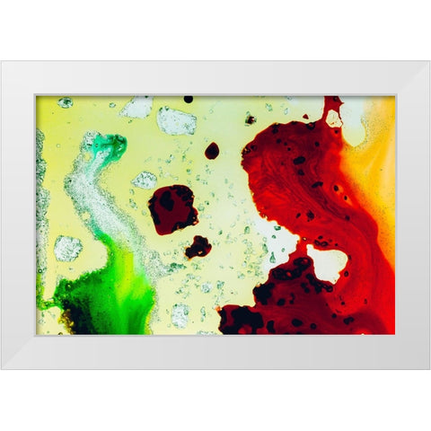 Color abstract White Modern Wood Framed Art Print by Muench, Zandria