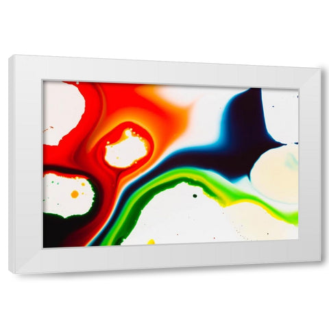 Color abstract White Modern Wood Framed Art Print by Muench, Zandria