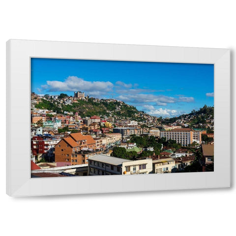 Madagascar-Antananarivo View of the city White Modern Wood Framed Art Print by Hogstrom, Inger